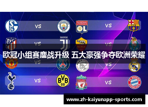 欧冠小组赛鏖战升级 五大豪强争夺欧洲荣耀